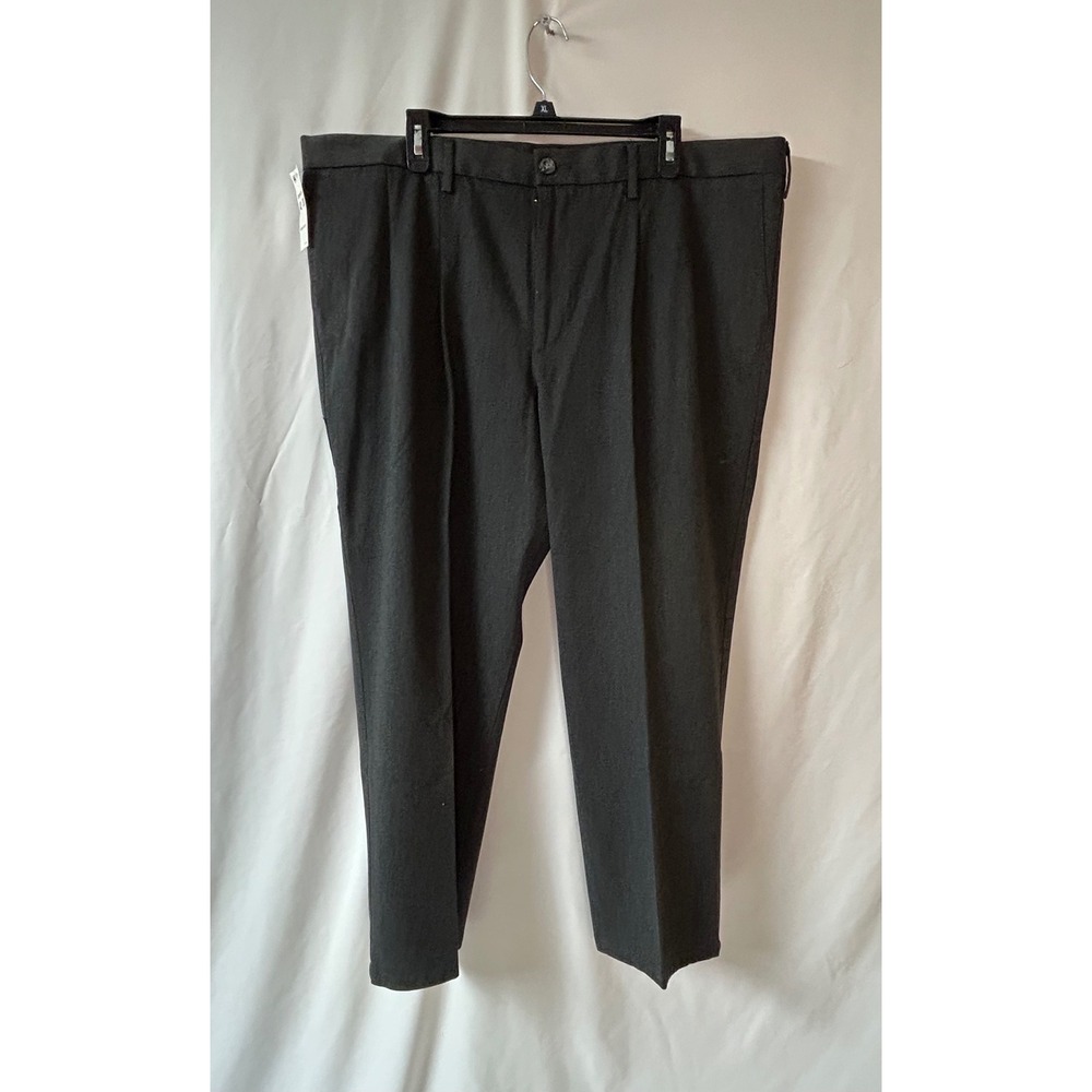 Dockers The Best Pressed Pleated Classic Fit Khaki Pants Charcoal NWT Mens 42x30 - Picture 14 of 16